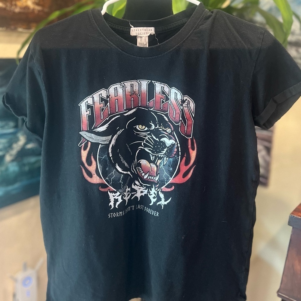 Fearless “Storms Don’t Last Forever” T Shirt Size Large In Guc View 2